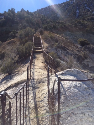 The walkway leading out to Devil's Chair